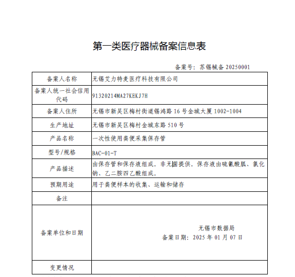 第一类医疗器械产品备案公告（第3629号）解读